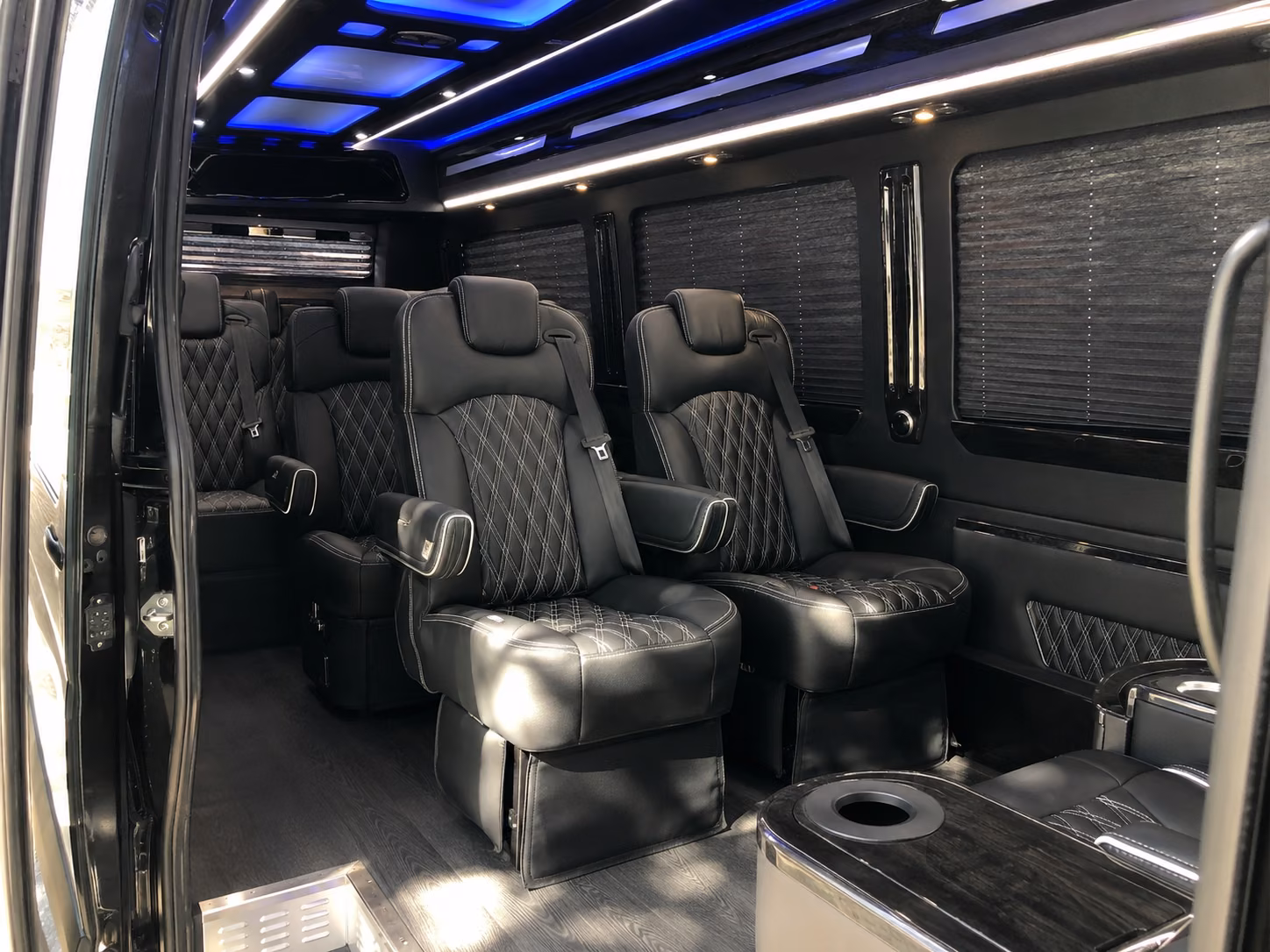 manteca private event transportation onboard seating