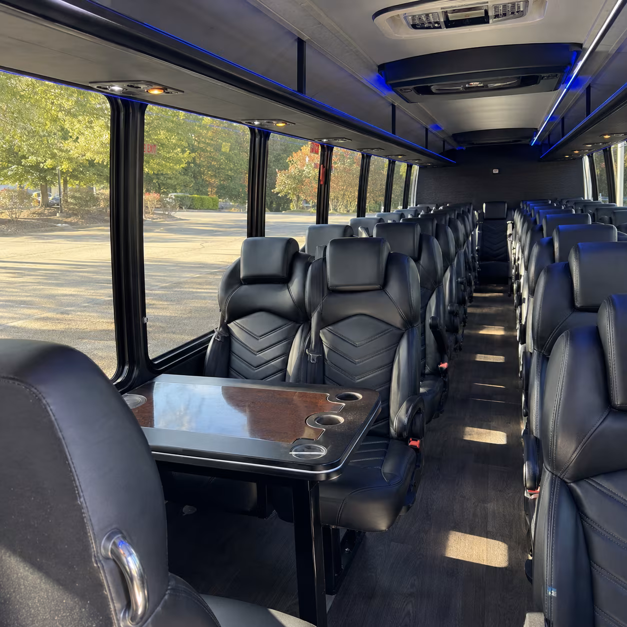 manteca sporting event transportation onboard seating