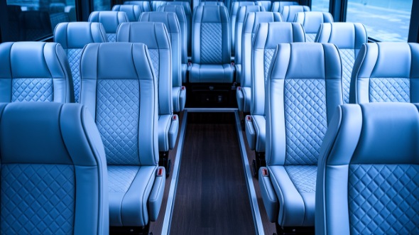 28 passenger minibus inside modesto