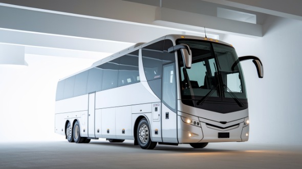 modesto 56 passenger charter bus