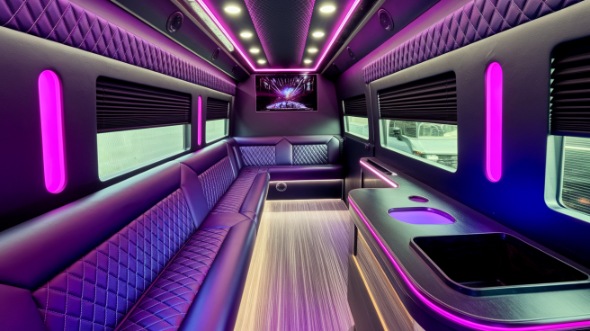 sprinter limo rental interior dublin
